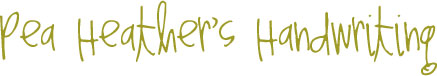 Pea Heather's Handwriting Font Download Pea Heather's Handwriting Font Download