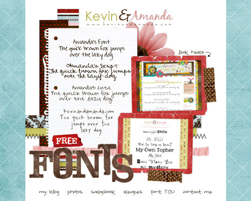 kevinandamanda's free fonts kevinandamanda's free fonts