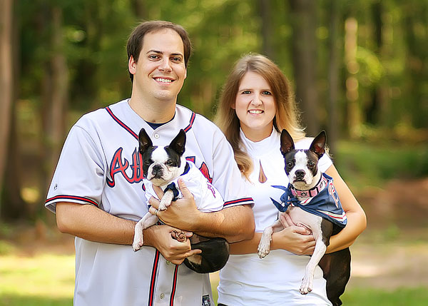 kevinandamanda auburn football Atlanta Braves Bark in the Park Dog Day Boston Terriers Meetup