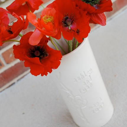 Custom Engraved Wedding Date Vase Custom Engraved Wedding Date Vase