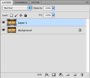 Editing a Photo in Photoshop Image of Layer One of a Photo in Photoshop