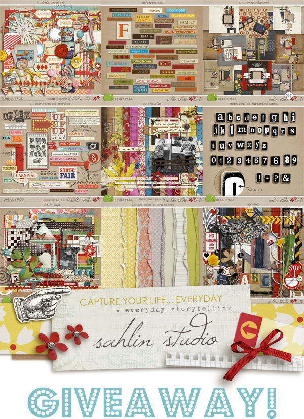 Sahlin Studios ENTIRE STORE Giveaway | Digital Scrapbooking Kits Sahlin Studios ENTIRE STORE Giveaway | Digital Scrapbooking Kits