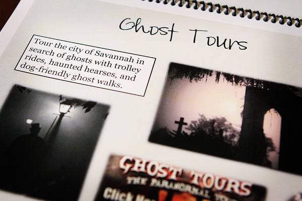 Kevin's Savannah Itinerary Image of the Ghost Tours Page in Kevin's Savannah Itinerary