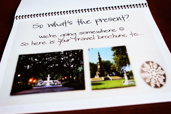Kevin's Gift Image of my Travel Brochure from Kevin