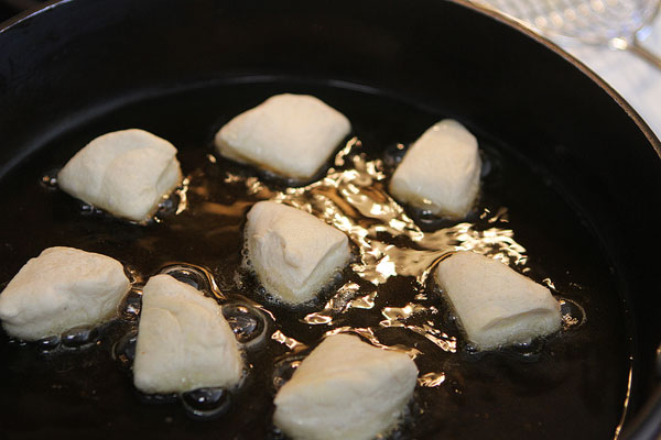 Biscuit Beignets with Praline Sauce Biscuit Beignets with Praline Sauce