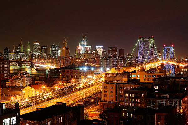 City at Night Image of a City at Night