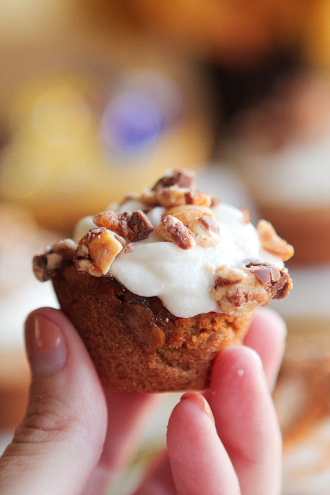 Frosted Candy Bar Stuffed Cookie Cups Frosted Candy Bar Stuffed Cookie Cups