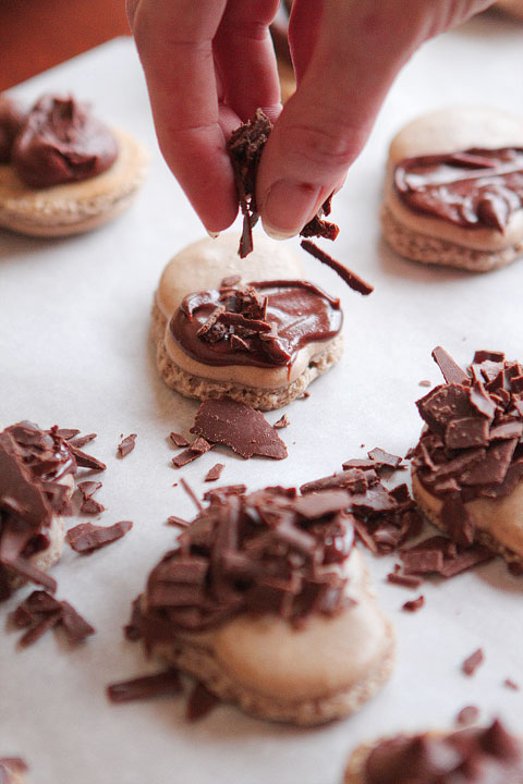 Thanksgiving Themed Holiday Macarons: Caramel Apple Macarons, Chocolate Acorns, and Chocolate Peanut Butter Candy Corn Turkeys Thanksgiving Themed Holiday Macarons: Caramel Apple Macarons, Chocolate Acorns, and Chocolate Peanut Butter Candy Corn Turkeys