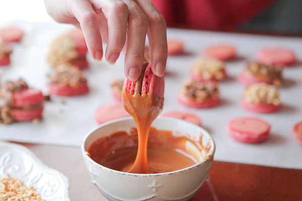 Thanksgiving Themed Holiday Macarons: Caramel Apple Macarons, Chocolate Acorns, and Chocolate Peanut Butter Candy Corn Turkeys Thanksgiving Themed Holiday Macarons: Caramel Apple Macarons, Chocolate Acorns, and Chocolate Peanut Butter Candy Corn Turkeys