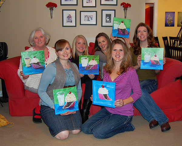 cupcake-taste-testing-and-painting-party-group-1