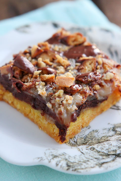 Girl Scout Cookie Tagalong Cake Bars Girl Scout Cookie Tagalong Cake Bars