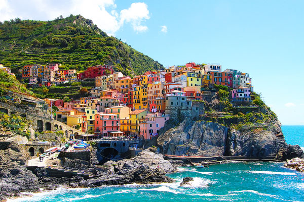 Manarola and Riomaggiore, Cinque Terre, Italy Manarola and Riomaggiore, Cinque Terre, Italy