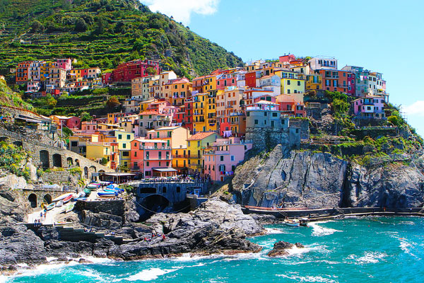 Manarola and Riomaggiore, Cinque Terre, Italy Manarola and Riomaggiore, Cinque Terre, Italy