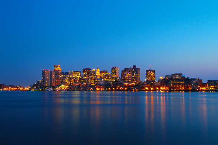 Best View of Boston Skyline at Night Best View of Boston Skyline at Night