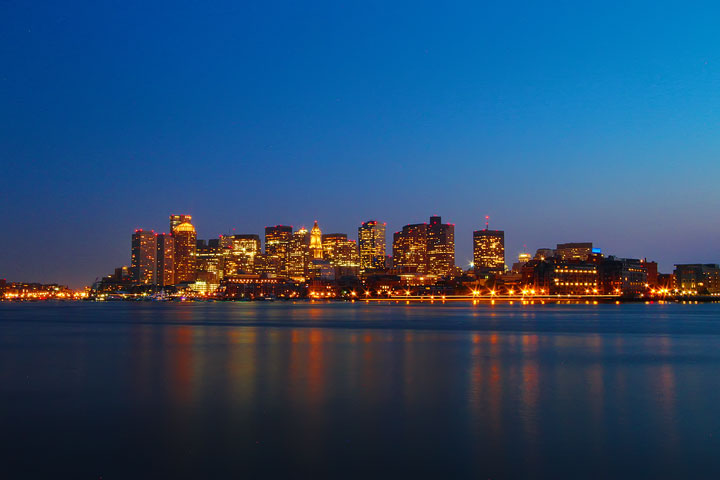Best View of Boston Skyline at Night Best View of Boston Skyline at Night
