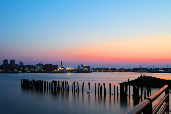 Best View of Boston Skyline at Night Best View of Boston Skyline at Night