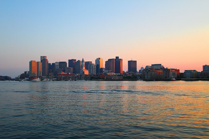 Best View of Boston Skyline at Night Best View of Boston Skyline at Night