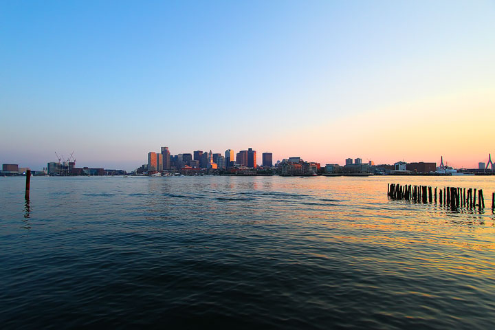 Best View of Boston Skyline at Night Best View of Boston Skyline at Night
