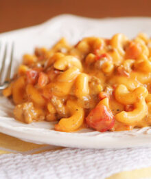 Bowl of Homemade Hamburger Helper