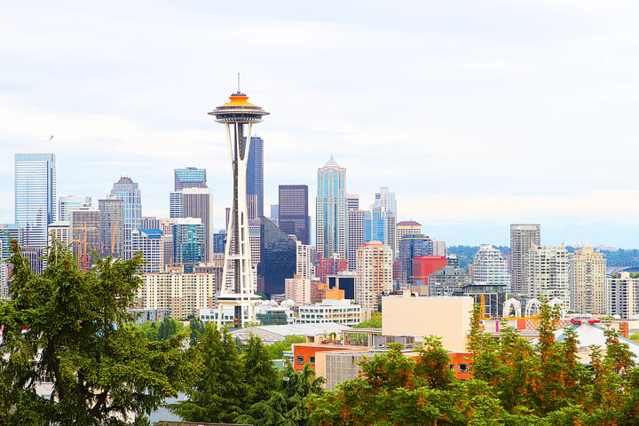 Best View of Seattle Space Needle and Skyline Best View of Seattle Space Needle and Skyline