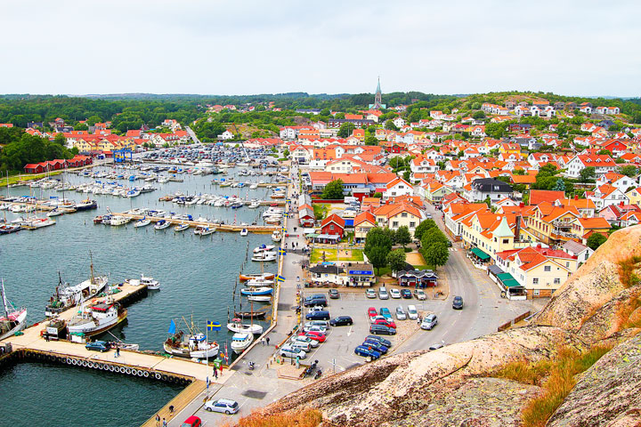 Grebbestad, a colorful fishing Village along the west coast of Sweden Grebbestad, a colorful fishing Village along the west coast of Sweden