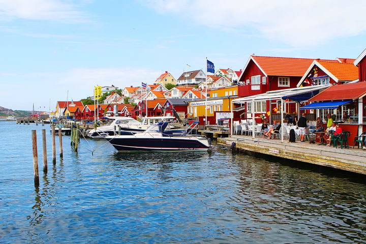 Fjallbacka, a colorful fishing Village along the west coast of Sweden Fjallbacka, a colorful fishing Village along the west coast of Sweden