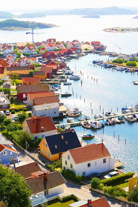 Fjallbacka, a colorful fishing Village along the west coast of Sweden Fjallbacka, a colorful fishing Village along the west coast of Sweden