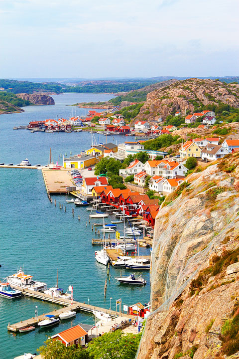 Fjallbacka, a colorful fishing Village along the west coast of Sweden Fjallbacka, a colorful fishing Village along the west coast of Sweden