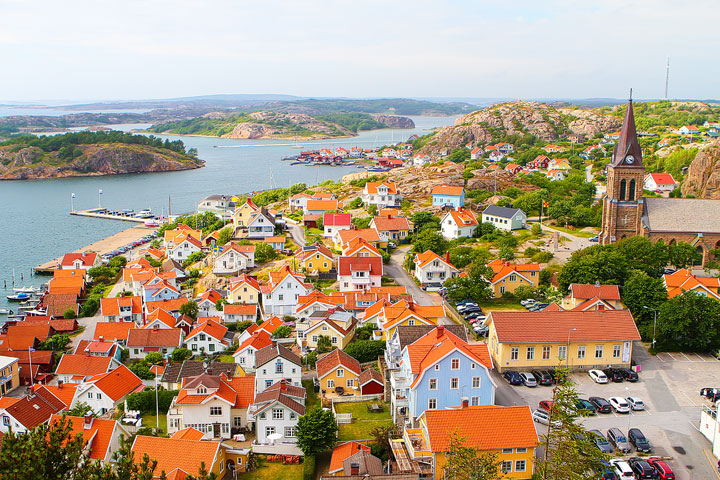Fjallbacka, a colorful fishing Village along the west coast of Sweden Fjallbacka, a colorful fishing Village along the west coast of Sweden