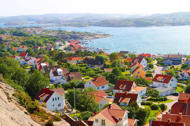Fjallbacka, a colorful fishing Village along the west coast of Sweden Fjallbacka, a colorful fishing Village along the west coast of Sweden