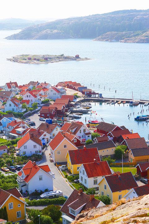 Fjallbacka, a colorful fishing Village along the west coast of Sweden Fjallbacka, a colorful fishing Village along the west coast of Sweden