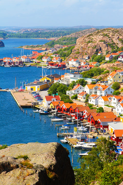Fjallbacka, a colorful fishing Village along the west coast of Sweden Fjallbacka, a colorful fishing Village along the west coast of Sweden