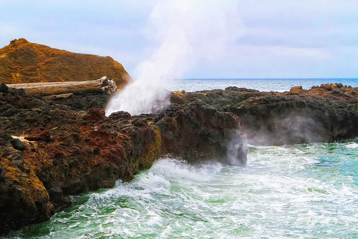 { PHOTOS } Spouting Horn and Thor's Well at Cape Perpetua in Yachats, Oregon www.kevinandamanda.com #travel #landscapes #ocean { PHOTOS } Spouting Horn and Thor's Well at Cape Perpetua in Yachats, Oregon www.kevinandamanda.com #travel #landscapes #ocean