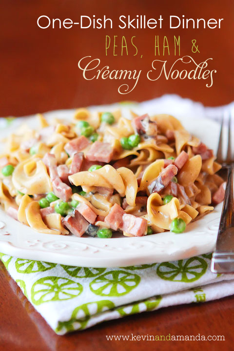 Peas, Ham, and Creamy Noodles