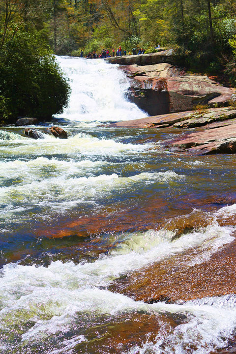 Triple Falls in Dupont State Forest, near Asheville, NC. One of the filming locations for the Hunger Games! Triple Falls in Dupont State Forest, Asheville, North Carolina