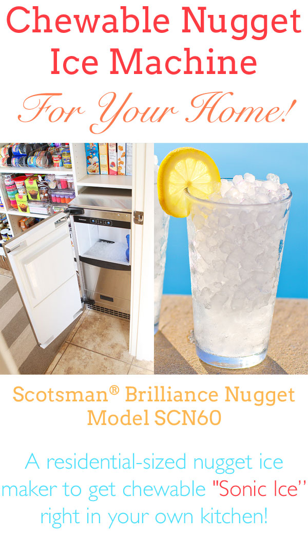 Residential Nugget Ice Machine for Chewable Ice at Home! I need this!