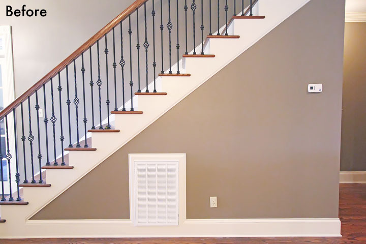 Turn that blank wall under the stairs into a photo gallery wall! Turn that blank wall under the stairs into a photo gallery wall!