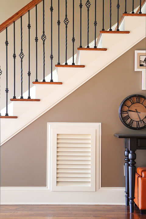 Turn that blank wall under the stairs into a photo gallery wall! Turn that blank wall under the stairs into a photo gallery wall!