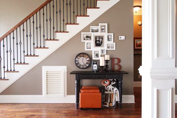 Turn that blank wall under the stairs into a photo gallery wall! Turn that blank wall under the stairs into a photo gallery wall!