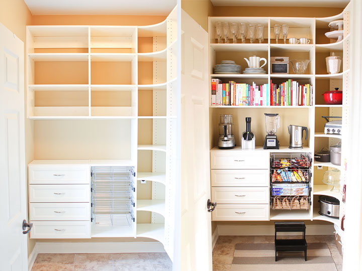 Pantry Makeover Before & After Photos www.kevinandamanda.com