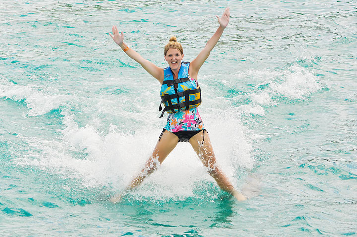 Swimming with the Dolphins in Cancun, Mexico. #travel #cancun #mexico