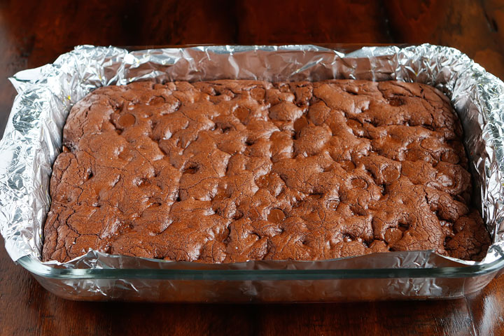 Thin Mint Brownies made with Thin Mint Cookies! These are SO good! Super fudgy brownies with Thin Mint Buttercream Frosting. You can make these even if you don't have Thin Mints on hand.