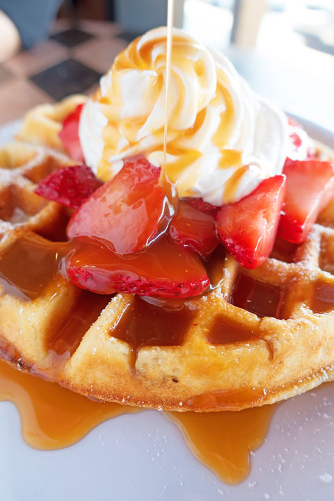 Belgian Waffle From Sassy's Bakery Image of a Belgian Waffle From Sassy's Bakery