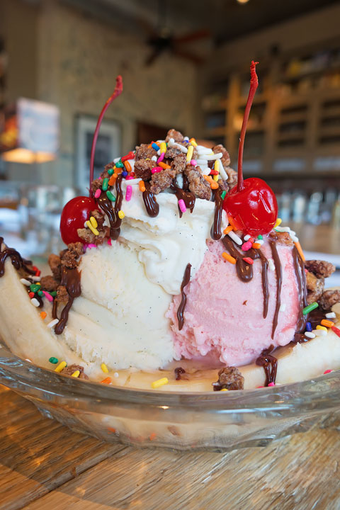 Split Decision Banana Split Image of a Split Decision Banana Split from Proof Canteen
