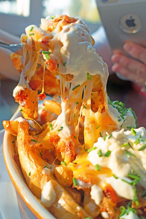 Cheesy Bacon Potato Wedges from Liberty Market Image of Cheesy Bacon Potato Wedges from Liberty Market