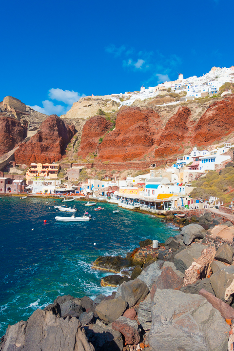The Ammoudi Port Image of Santorini's Ammoudi Port