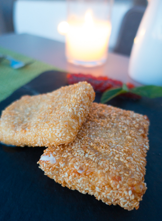 Santorini Fried Cheese Dish Image of a Santorini Fried Cheese Dish