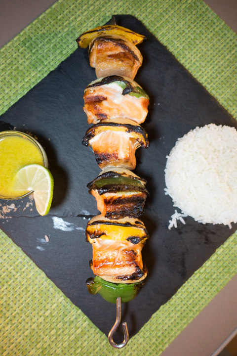 Salmon Kebab Image of a Salmon Kebab